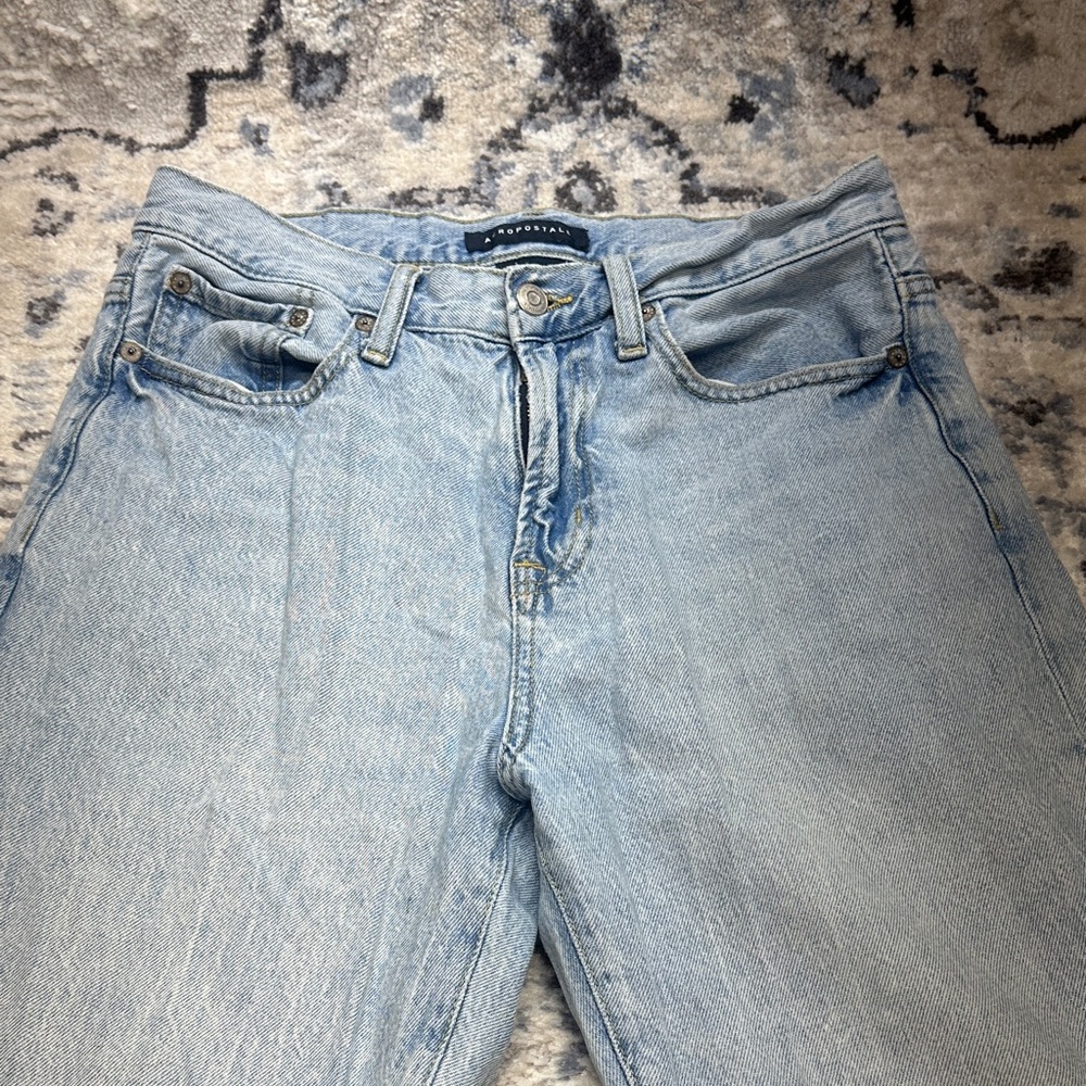Aeropostale Baggy Jeans Men’s 29x30 Light Wash Denim 100% Cotton Y2K Style - Picture 2 of 8